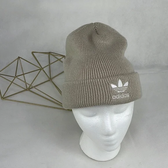 Adidas Tan Embroidered Logo Beanie - Picture 2 of 4